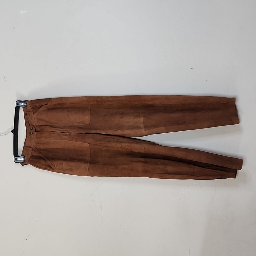 Vintage 80's Fendi Brown Suede Trousers Size 38